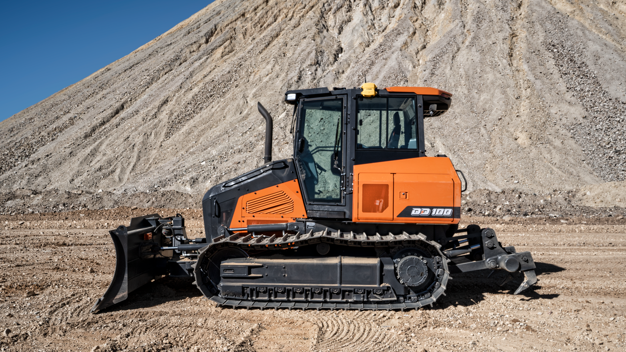 The DD100 unveiled at Doosan's Real Operations Center (ROC) during the December new product unveiling.